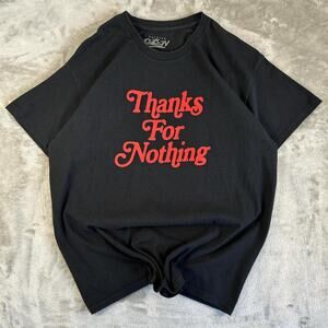 Popular Poison “Thanks For Nothing” Graphic T Shirt Mens Large Black Red Text